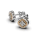 Сережки з комбінованого золота, з діамантами 334361121 від виробника ювелірних прикрас LUNET JEWELLERY по ціні 31 959 грн грн: 7