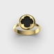 Перстень із жовтого золота, з чорними діамантами 241181622 від виробника ювелірних прикрас LUNET JEWELLERY по ціні 30 391 грн грн: 2