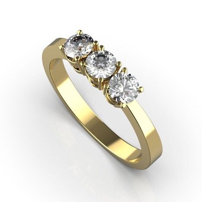 Кольцо с красного золота, с бриллиантами 23822421 от производителя ювелирных украшений LUNET JEWELLERY по цене 26 560 грн грн.