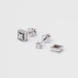 Сережки-трансформери з білого золота, з діамантами 327271121 від виробника ювелірних прикрас LUNET JEWELLERY по ціні 59 640 грн грн: 2