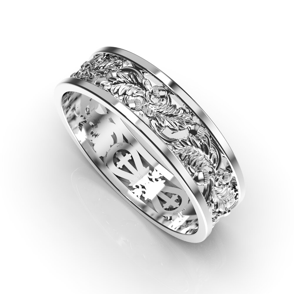 White Gold Wedding Ring 28921100
