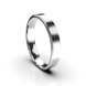 White Gold Wedding Ring 210241100 from the manufacturer of jewelry LUNET JEWELERY at the price of  UAH: 3