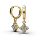 Yellow Gold Diamond Earrings 322983121 from the manufacturer of jewelry LUNET JEWELERY at the price of $1 087 UAH: 8