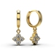 Yellow Gold Diamond Earrings 322983121 from the manufacturer of jewelry LUNET JEWELERY at the price of $1 087 UAH: 5