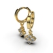 Сережки з жовтого золота, з діамантами 322983121 від виробника ювелірних прикрас LUNET JEWELLERY по ціні 43 697 грн грн: 9