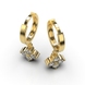 Yellow Gold Diamond Earrings 322983121 from the manufacturer of jewelry LUNET JEWELERY at the price of $1 087 UAH: 10