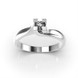 White Gold Diamond Ring 25331121 from the manufacturer of jewelry LUNET JEWELERY at the price of  UAH: 2