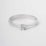White Gold Diamond Ring 25061121 from the manufacturer of jewelry LUNET JEWELERY