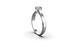 White Gold Diamond Ring 27451121 from the manufacturer of jewelry LUNET JEWELERY at the price of  UAH: 3