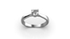 White Gold Diamond Ring 27451121 from the manufacturer of jewelry LUNET JEWELERY at the price of  UAH: 2
