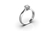 White Gold Diamond Ring 27451121 from the manufacturer of jewelry LUNET JEWELERY at the price of  UAH: 4