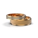 Red Gold Diamond Wedding Ring 211732421