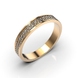 Red Gold Diamond Wedding Ring 211732421