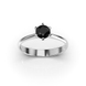 Каблучка з білого золота, з чорним діамантом 236071122 від виробника ювелірних прикрас LUNET JEWELLERY по ціні 25 326 грн грн: 8