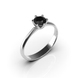 Каблучка з білого золота, з чорним діамантом 236071122 від виробника ювелірних прикрас LUNET JEWELLERY по ціні 25 326 грн грн: 10