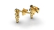 Red Gold Diamond Earrings 37762421