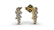 Red Gold Diamond Earrings 37762421
