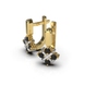 Сережки з комбінованого золота, з чорними діамантами 334913122 від виробника ювелірних прикрас LUNET JEWELLERY по ціні 37 507 грн грн: 11