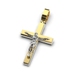 Хрестик з комбінованого золота 122941100