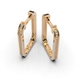 Red Gold Diamond Earrings 319662421