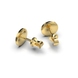 Yellow Gold Diamond Earrings 334993122 from the manufacturer of jewelry LUNET JEWELERY at the price of $579 UAH: 4