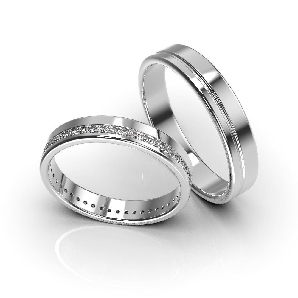 White Gold Diamond Wedding Ring 21391121