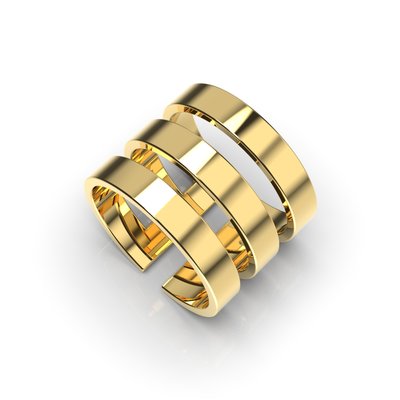 Кольцо с желтого золота, без вставки 212923100 от производителя ювелирных украшений LUNET JEWELLERY по цене 20 099 грн грн.