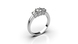 White Gold Diamonds Ring 27421121 from the manufacturer of jewelry LUNET JEWELERY at the price of  UAH: 4