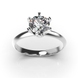 White Gold Diamond Ring 210411121 from the manufacturer of jewelry LUNET JEWELERY at the price of  UAH: 2