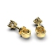 Red Gold Diamond Earrings 39602421