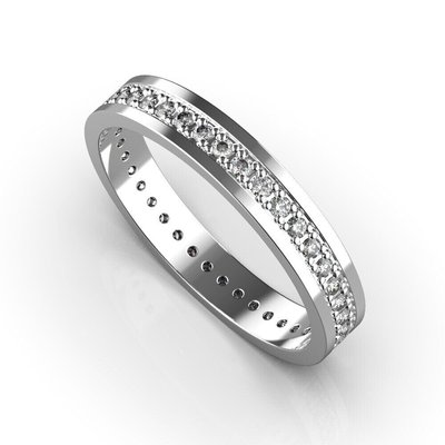 White Gold Diamond Ring 20551121 from the manufacturer of jewelry LUNET JEWELERY at the price of $479 UAH.