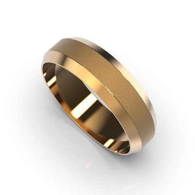 Red Gold Wedding Ring without Stones 211832400 from the manufacturer of jewelry LUNET JEWELERY at the price of $370 UAH.