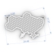 Ukraine Map White Diamond Necklace 125431121