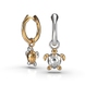 Mixed Metals Turtle Earrings 317232400 from the manufacturer of jewelry LUNET JEWELERY at the price of $305 UAH: 11