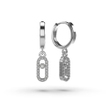 White Gold Diamond Earrings 335111121