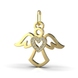 Підвіска «Ангел» з червоного золота, з діамантами 16352421