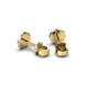 Yellow Gold Earrings without Stones 317623100 from the manufacturer of jewelry LUNET JEWELERY at the price of $127 UAH: 8