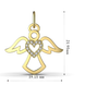 White Gold Diamond «Angel» Pendant 16352421