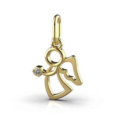 Red Gold Diamond "Angel" Mini Pendant 11252421 from the manufacturer of jewelry LUNET JEWELERY at the price of $92 UAH.