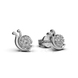 White Gold Diamond Snail Earrings 317251121 from the manufacturer of jewelry LUNET JEWELERY at the price of $235 UAH: 8