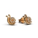 Red Gold Diamond Snail Earrings 317262421 from the manufacturer of jewelry LUNET JEWELERY at the price of $315 UAH: 7